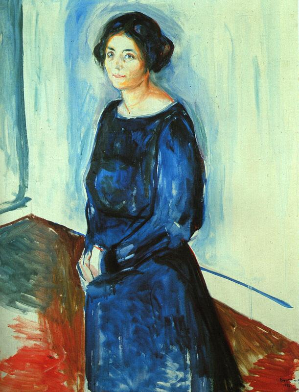 Edvard Munch Woman in Blue oil painting image